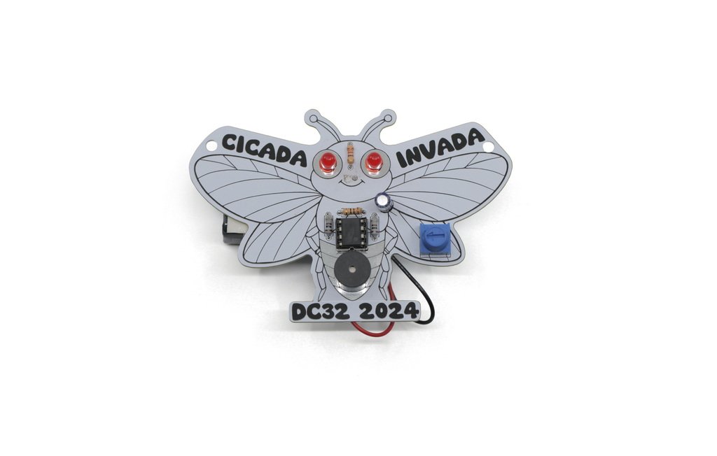 Cicada Invada DIY Kit - Badgelife Soldering Project
