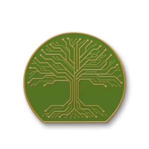 Digital Roots Enamel Pin - Hacker Badge for Tech Enthusiasts
