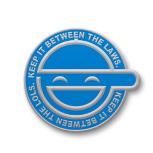Laughing Man Enamel Pin - Iconic Hacking Culture Badge