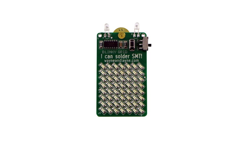 Blinky Grid SMT Soldering Kit - Educational Project