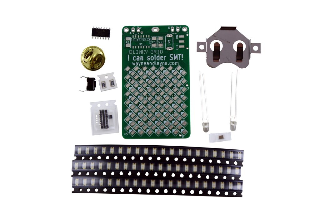 Blinky Grid SMT Soldering Kit - Educational Project - Image 2
