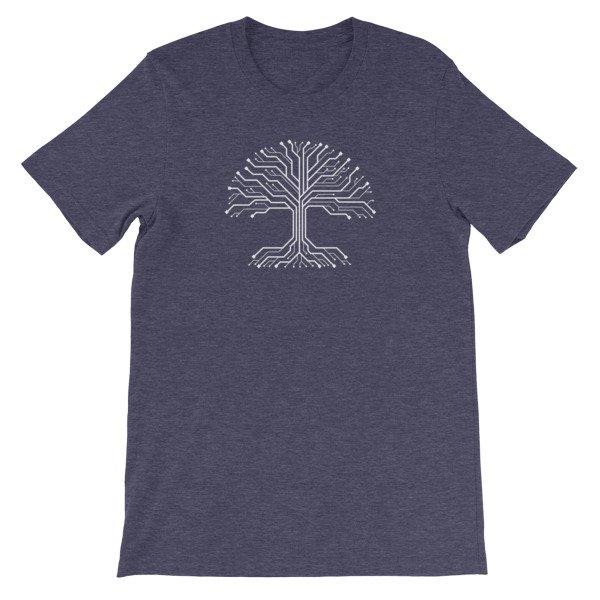 Digital Tree Roots Unisex T-Shirt - Hacker Apparel - Image 5