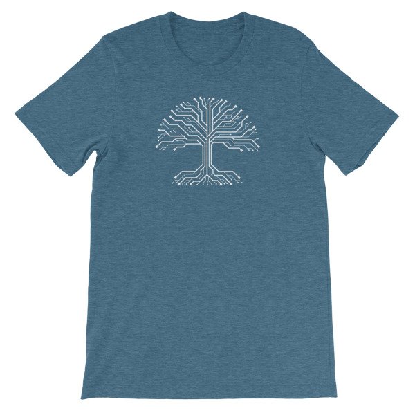 Digital Tree Roots Unisex T-Shirt - Hacker Apparel - Image 7