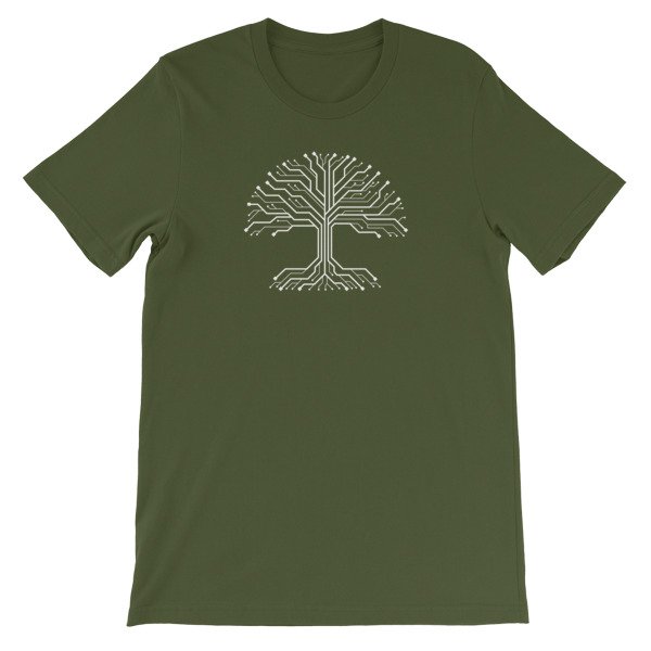 Digital Tree Roots Unisex T-Shirt - Hacker Apparel - Image 6