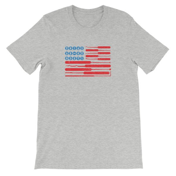 Distressed Lockpick Flag Unisex T-Shirt | Hacker Apparel - Image 8