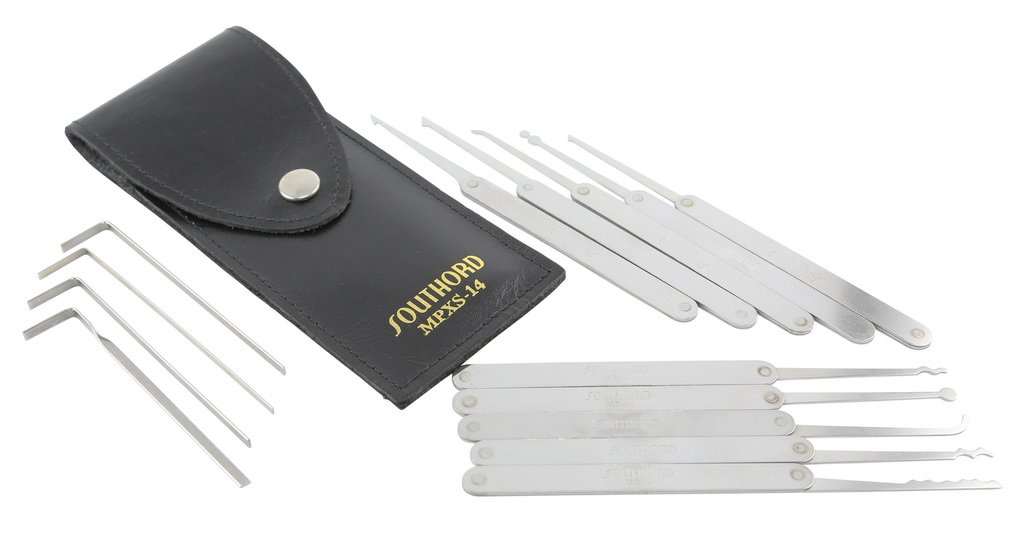 SouthOrd 14 Piece Lock Pick Set for Penetration Testing