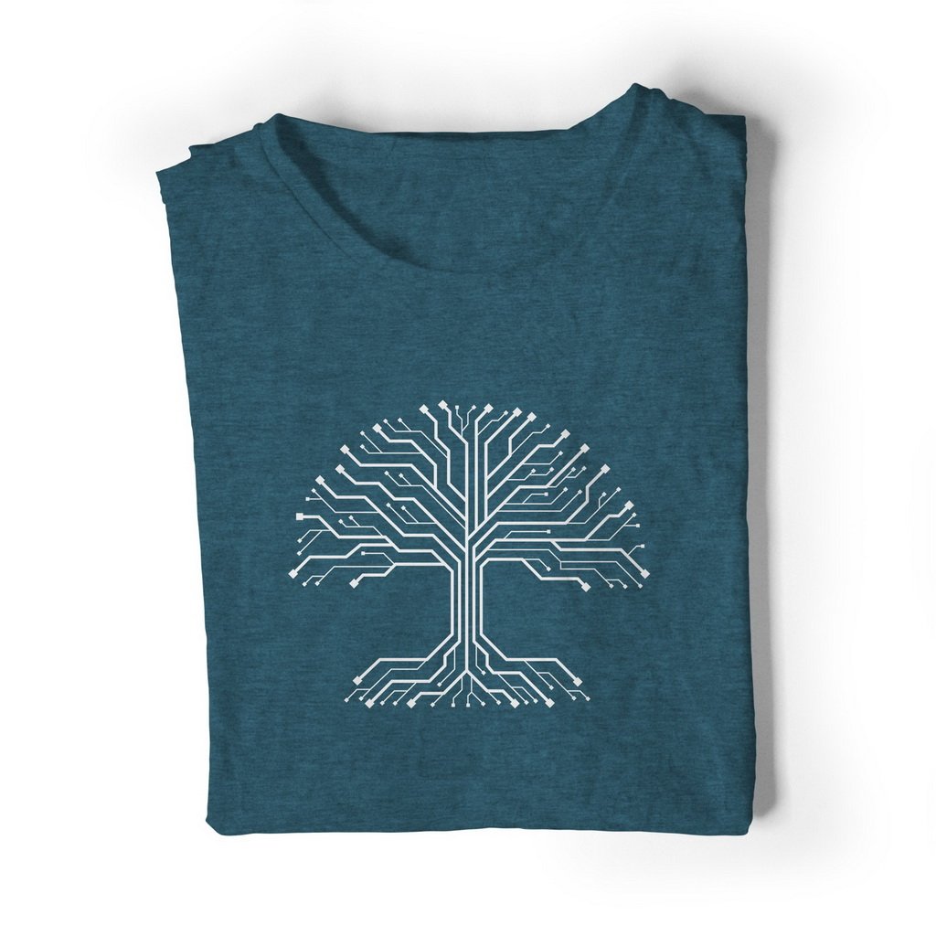 Digital Tree Roots Unisex T-Shirt - Hacker Apparel